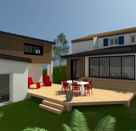 projet construction maison moderne maconnerie bois tro galb vendee